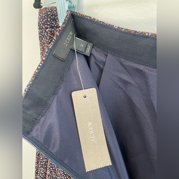 J.Crew pleated mid-length skirt sz12 NWT - Picture 7 of 7